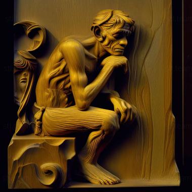 3D model Monkey Grip Helen Garner 1977 (STL)